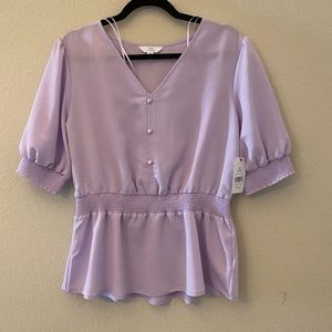 NWT Time & Tru Lavender Top